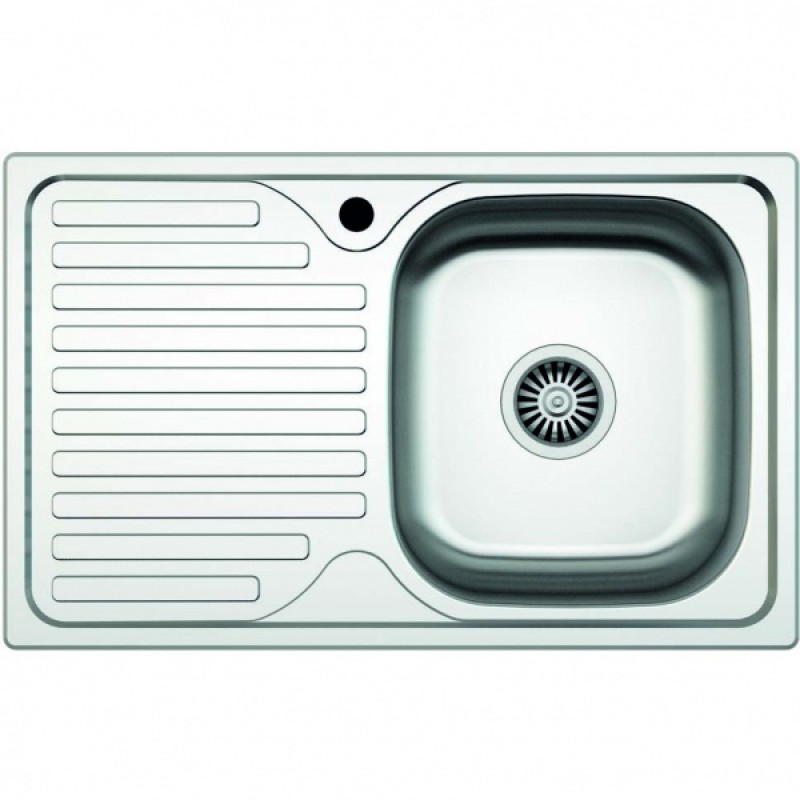 Chiuveta pentru blat Zilan ZLN0131 din inox, cuva dreapta, 76 x 43.5 cm