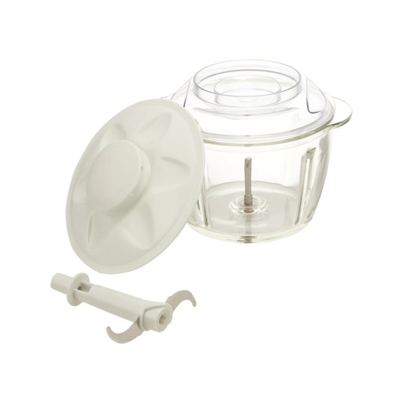 Mini tocator Zilan ZLN5619 Rosu, putere 200W, capacitate 1L, vas din sticla