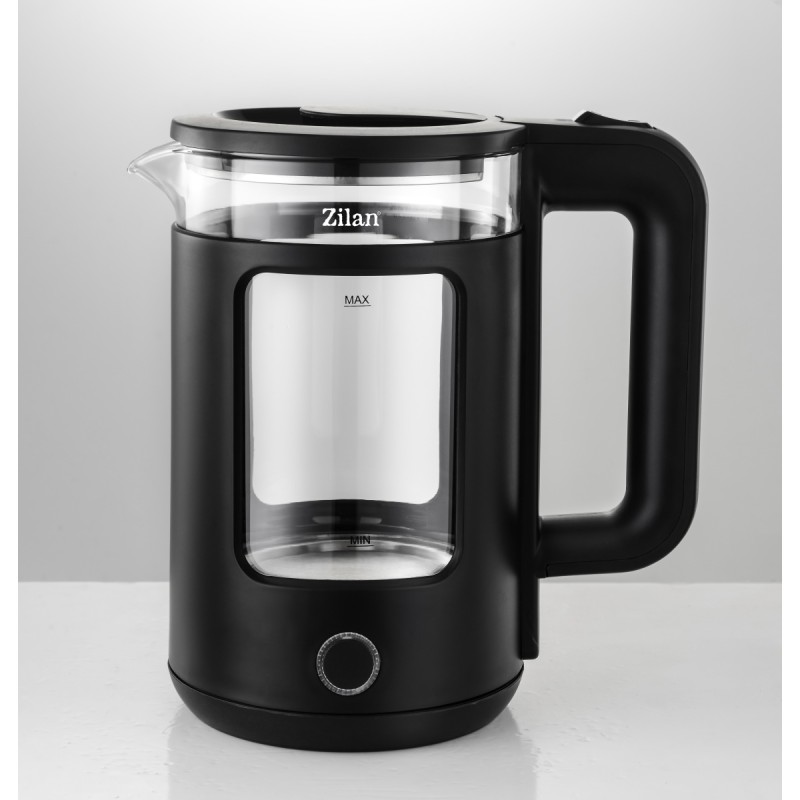 Fierbator electric Zilan ZLN6128 Negru, capacitate 1.5 L, putere 1650 W, indicator luminos