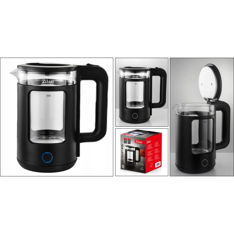 Fierbator electric Zilan ZLN6128 Negru, capacitate 1.5 L, putere 1650 W, indicator luminos