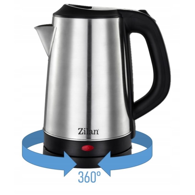 Fierbator electric Zilan ZLN6135 Gri, putere 2000W, capacitate 2.3 L, indicator luminos