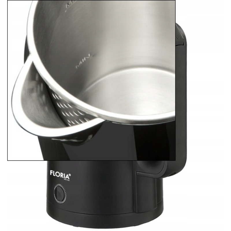 Fierbator electric Floria ZLN4919 Negru, putere 1500W, capacitate 2 L, indicator luminos