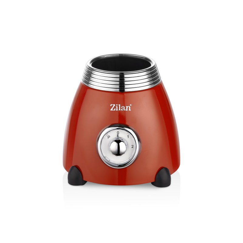 Blender RETRO Zilan ZLN7057 Rosu, capacitate 1.5 L, putere 500W, lame din otel