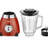 Blender RETRO Zilan ZLN7057 Rosu, capacitate 1.5 L, putere 500W, lame din otel