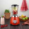 Blender RETRO Zilan ZLN7057 Rosu, capacitate 1.5 L, putere 500W, lame din otel
