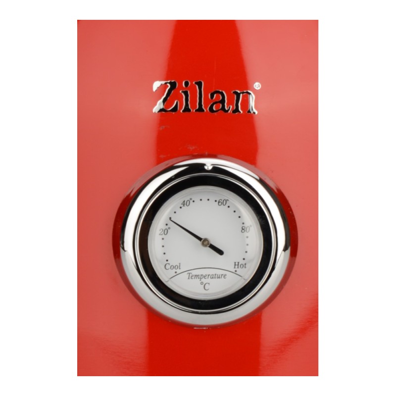 Fierbator RETRO Zilan ZLN7033 Rosu, Capacitate 1.7 Litri, Putere 2200W, Rotire 360