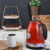 Fierbator RETRO Zilan ZLN7033 Rosu, Capacitate 1.7 Litri, Putere 2200W, Rotire 360