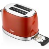 Prajitor RETRO Zilan ZLN7040 Rosu, 6 trepte de prajire, indicator luminos pentru semnalizare