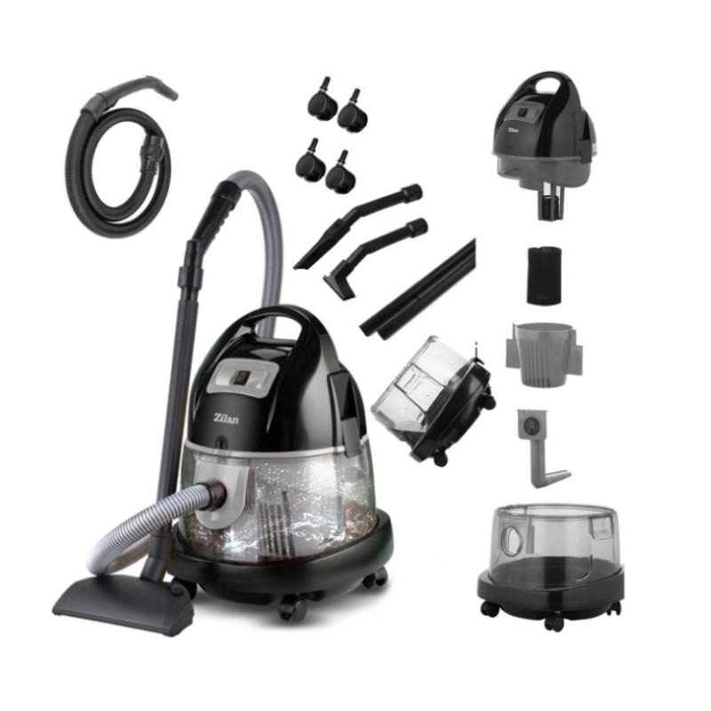 Aspirator ZILAN ZLN-8945 Gri cu filtrare prin apa si uscata,2000W