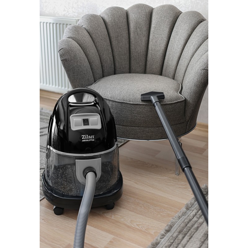 Aspirator ZILAN ZLN-8945 Gri cu filtrare prin apa si uscata,2000W