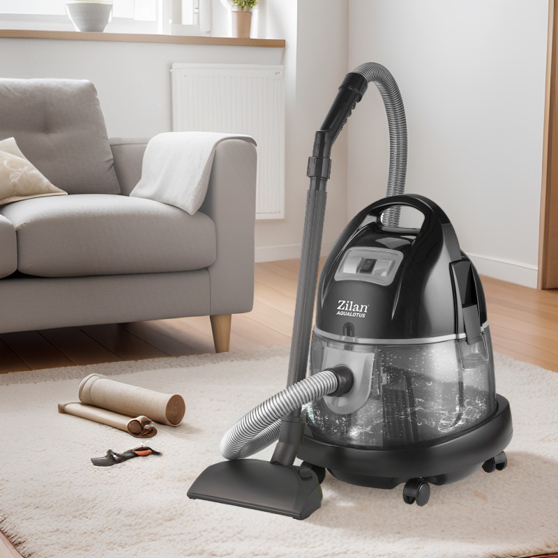 Aspirator ZILAN ZLN-8945 Gri cu filtrare prin apa si uscata,2000W