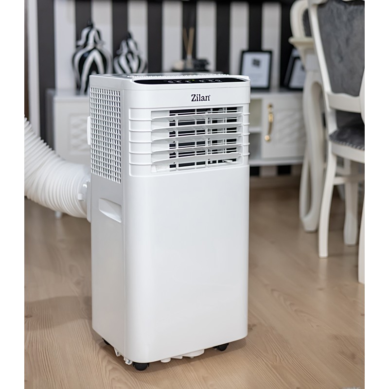 Aer conditionat portabil Zilan ZLN7101 Alb, functie de racire, dezumidificare si ventilatie,9000 btu, filtru detasabil