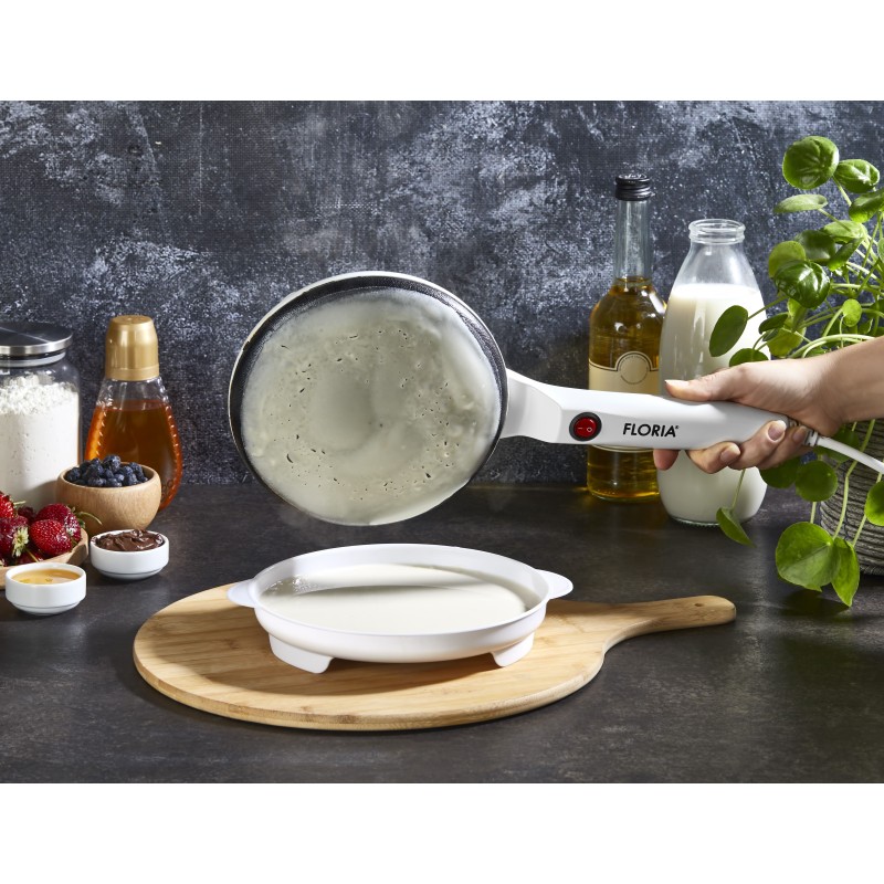 Aparat pentru facut clatite Floria ZLN7911 Alb, 700W, cu diamentru de 20 cm