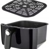 Friteuza cu aer cald Floria ZLN8009 Neagra, putere 1360W, Capacitate 6 Litri, temperatura reglabila