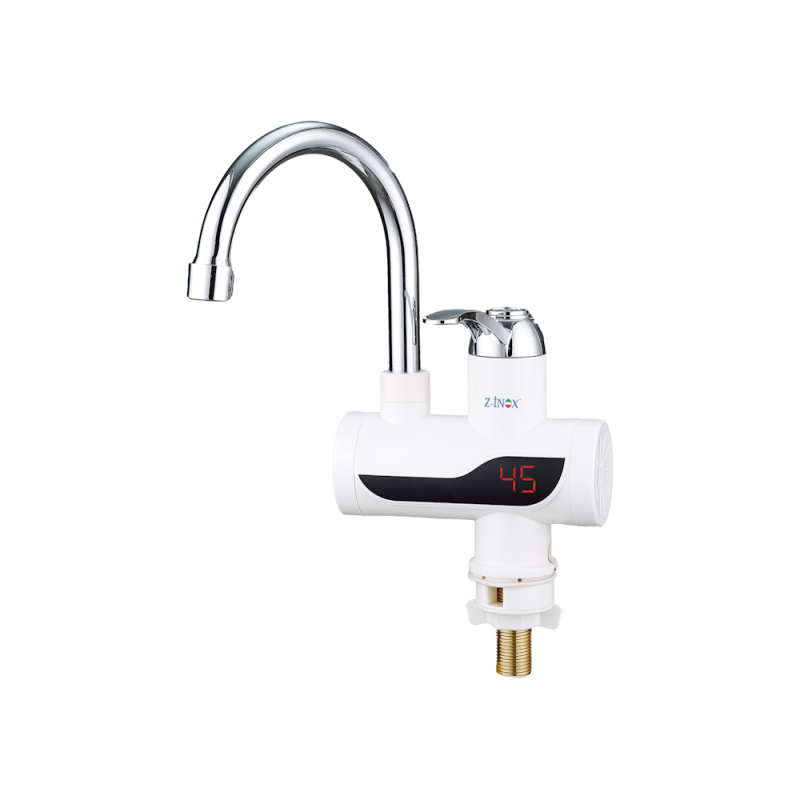 Robinet electric Z-Inox ZLN7866 Alb, ecran digital, incalzire instanta