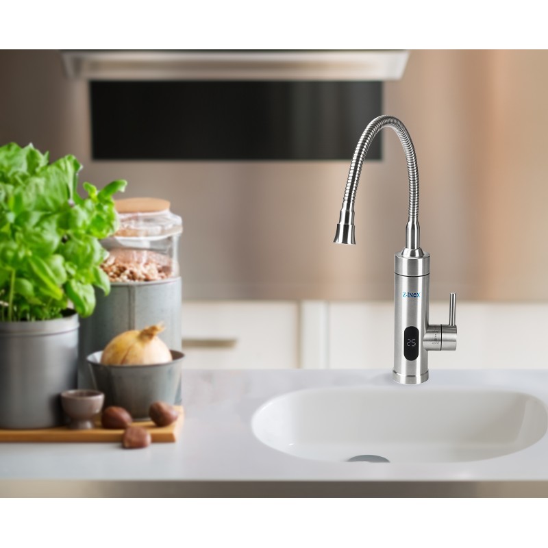 Robinet electric Z-Inox ZLN7873 , ecran digital, incalzire instanta, putere 3000W