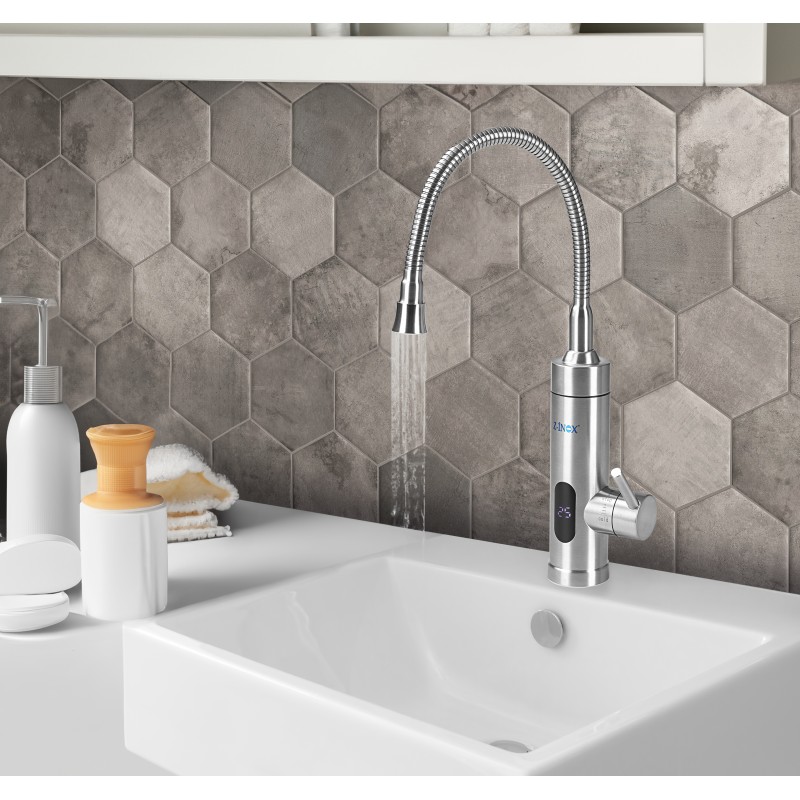 Robinet electric Z-Inox ZLN7873 , ecran digital, incalzire instanta, putere 3000W