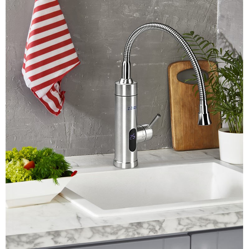 Robinet electric Z-Inox ZLN7873 , ecran digital, incalzire instanta, putere 3000W