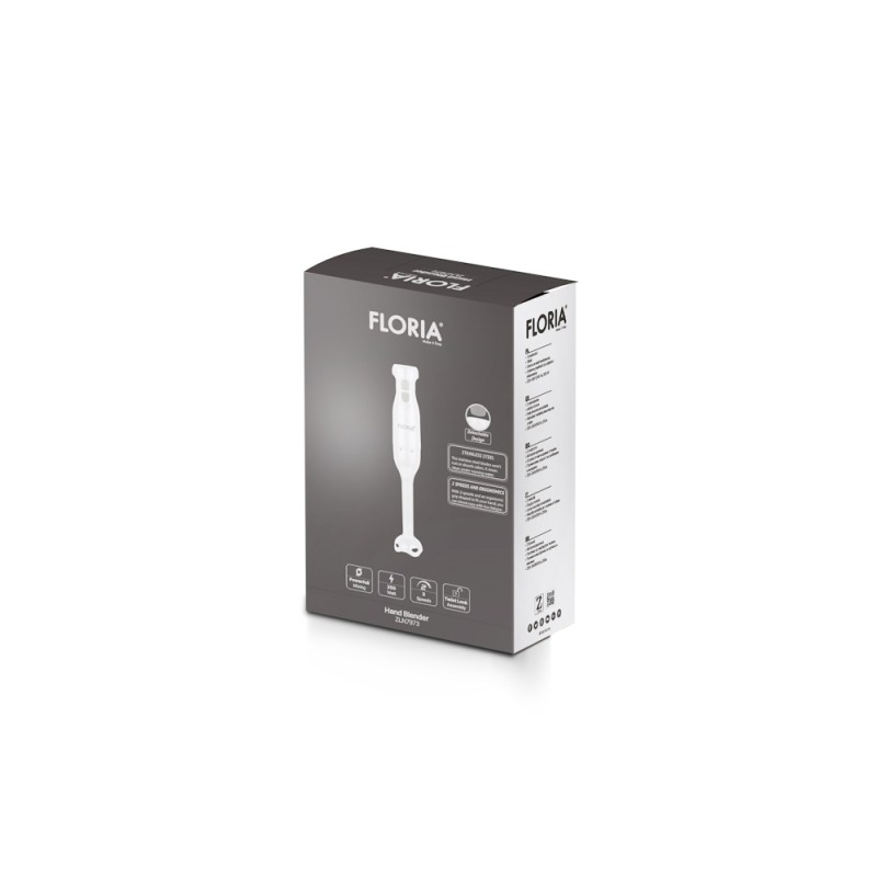 Mixer veritcal Floria ZLN7973 Alb, putere 250W, doua trepte de viteza