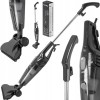 Aspirator vertical Floria ZLN8191 Negru, 2 in 1, fara sac, 800W, cablu de 4.2 m