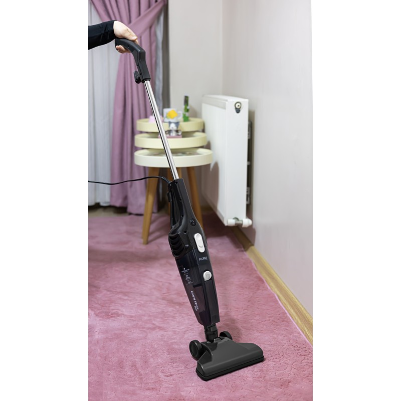 Aspirator vertical Floria ZLN8191 Negru, 2 in 1, fara sac, 800W, cablu de 4.2 m