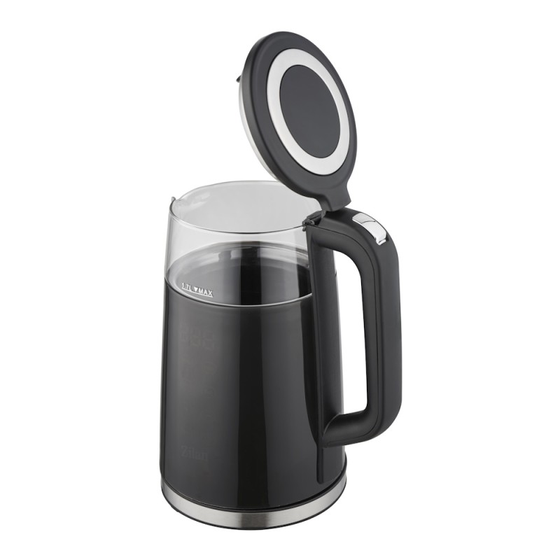 Fierbator electric Zilan ZLN7859 Negru, ecran digital, putere 2200W, panou de comanda tactil
