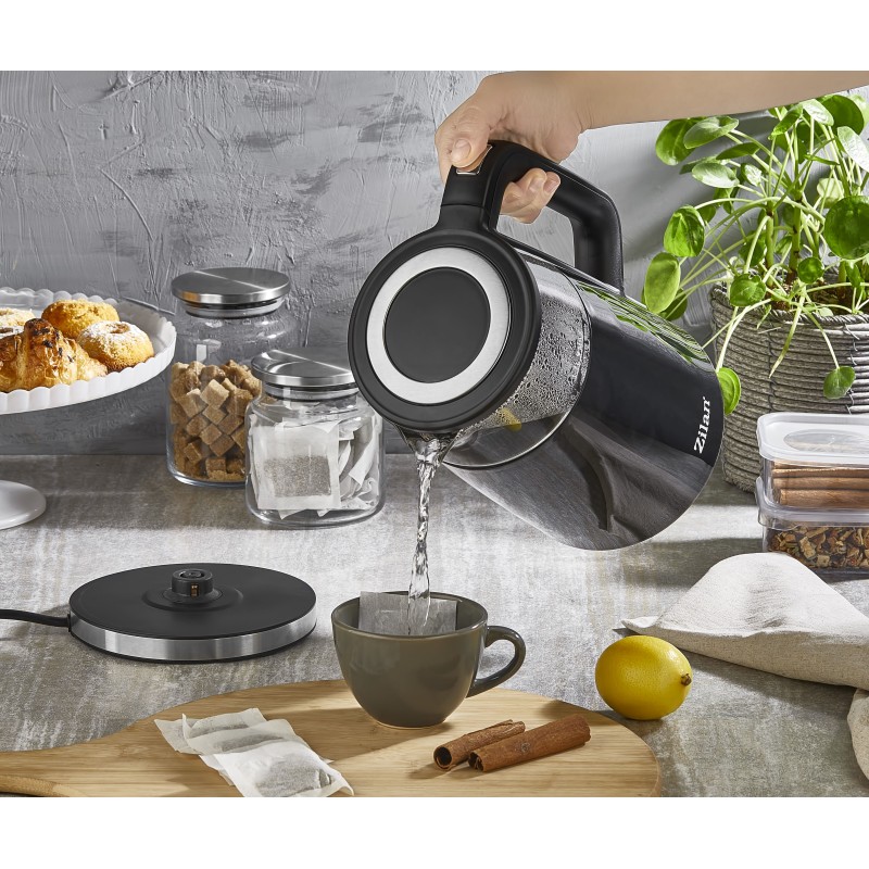 Fierbator electric Zilan ZLN7859 Negru, ecran digital, putere 2200W, panou de comanda tactil