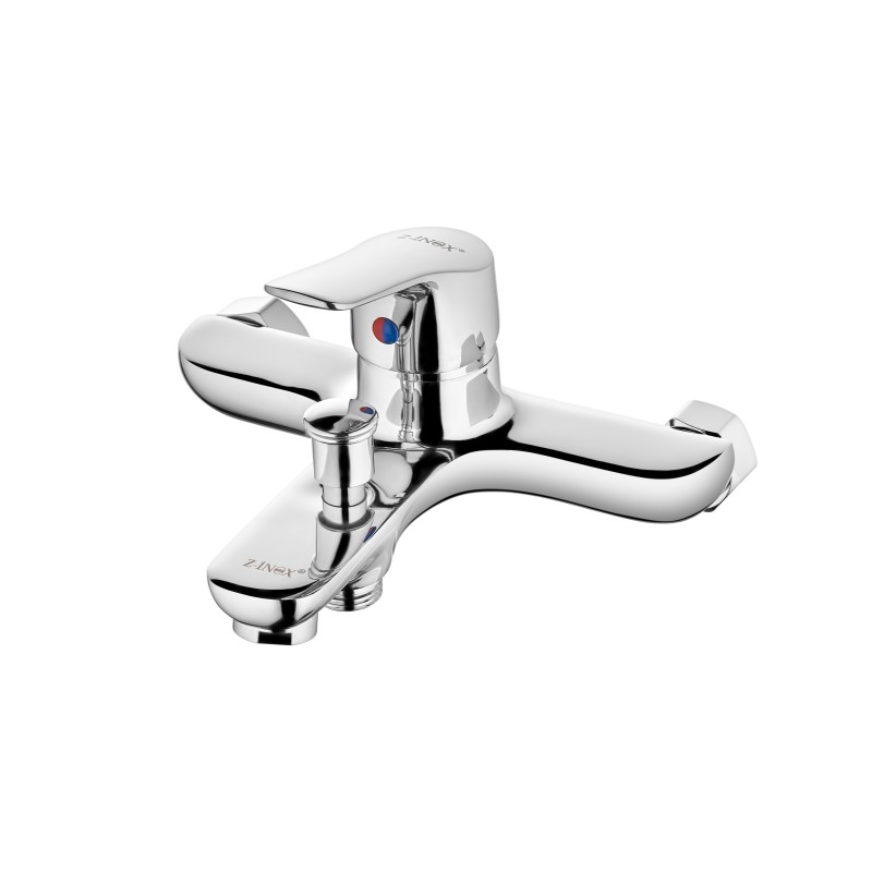 Baterie de cada Z-Inox ZLN8177 + furtun de 1.5 m + para dus, Argintiu