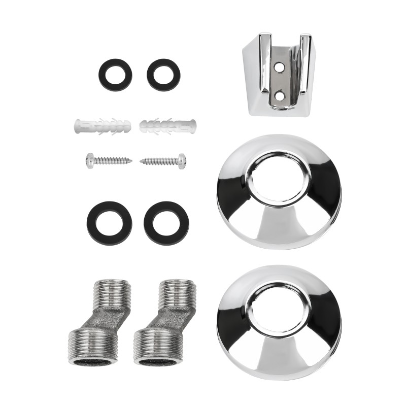 Baterie de cada Z-Inox ZLN8177 + furtun de 1.5 m + para dus, Argintiu