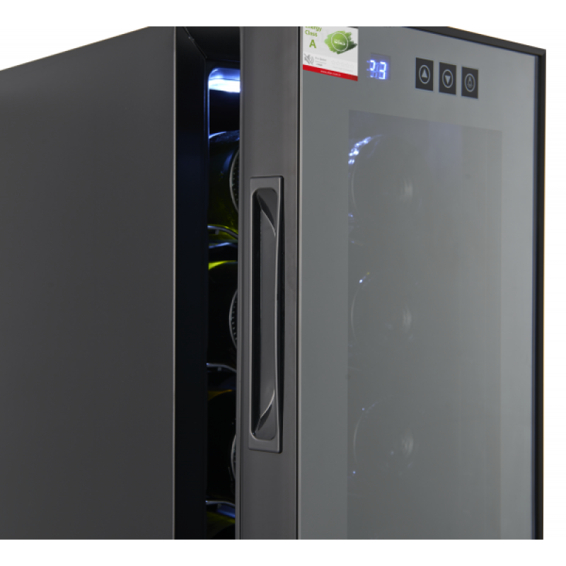 Frigider pentru vinuri Zilan ZLN4682 Negru, 33L, 50W, iluminare interioara