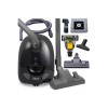 Pachet aspirator Zilan ZLN8471 cu cap turbo ZLN0386 , Negru, sac cu capacitate de 2 l, putere 1200W, cablu de 5 m
