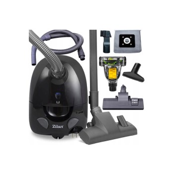 Pachet aspirator Zilan ZLN8471 cu cap turbo ZLN0386 , Negru, sac cu capacitate de 2 l, putere 1200W, cablu de 5 m