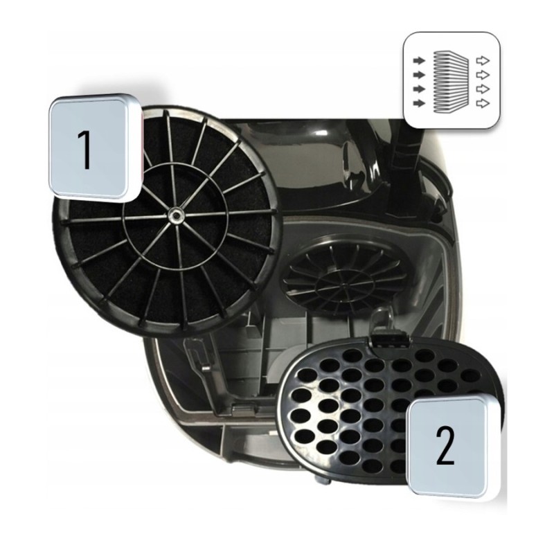 Pachet aspirator Zilan ZLN8471 cu cap turbo ZLN0386 , Negru, sac cu capacitate de 2 l, putere 1200W, cablu de 5 m