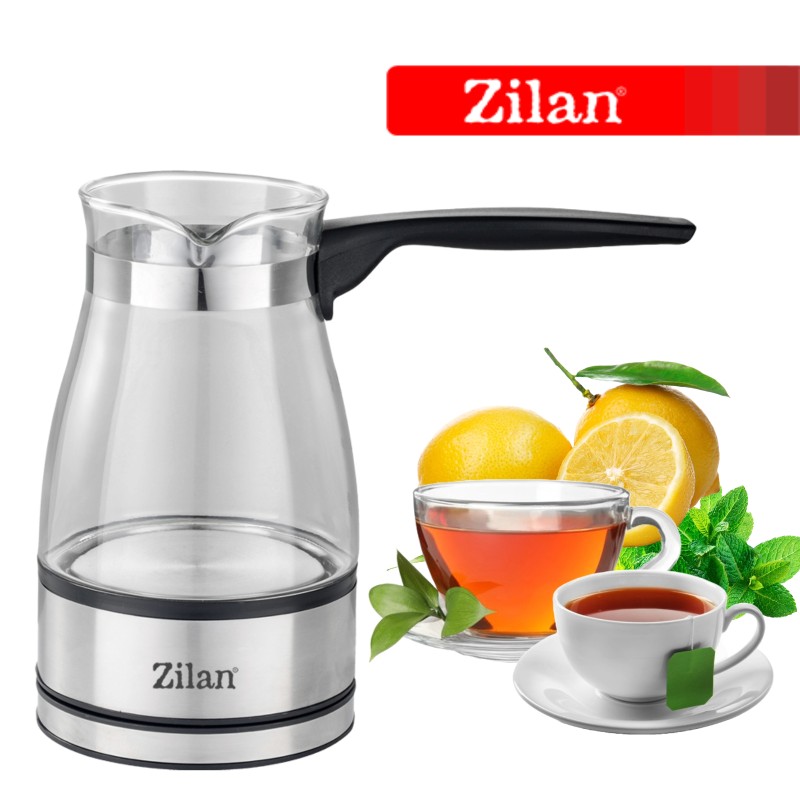 Ibric electric Zilan ZLN8122, transparent, putere 800W, capacitate 500 ml, sticla