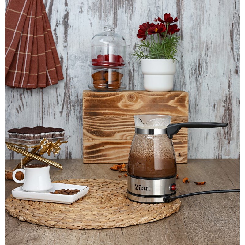 Ibric electric Zilan ZLN8122, transparent, putere 800W, capacitate 500 ml, sticla