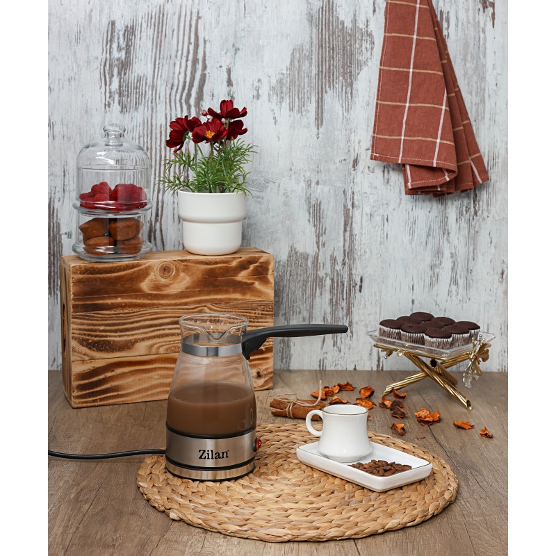 Ibric electric Zilan ZLN8122, transparent, putere 800W, capacitate 500 ml, sticla