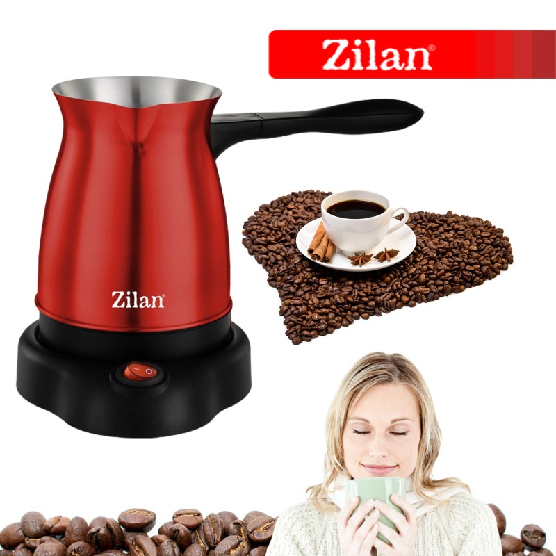 Ibric electric Zilan ZLN3627 Rosu, putere 800W, Capacitate 6 cesti