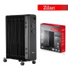 Calorifer electric zilan ZLN8450 Negru, putere 2500W, 11 elementi, siguranta la cadere