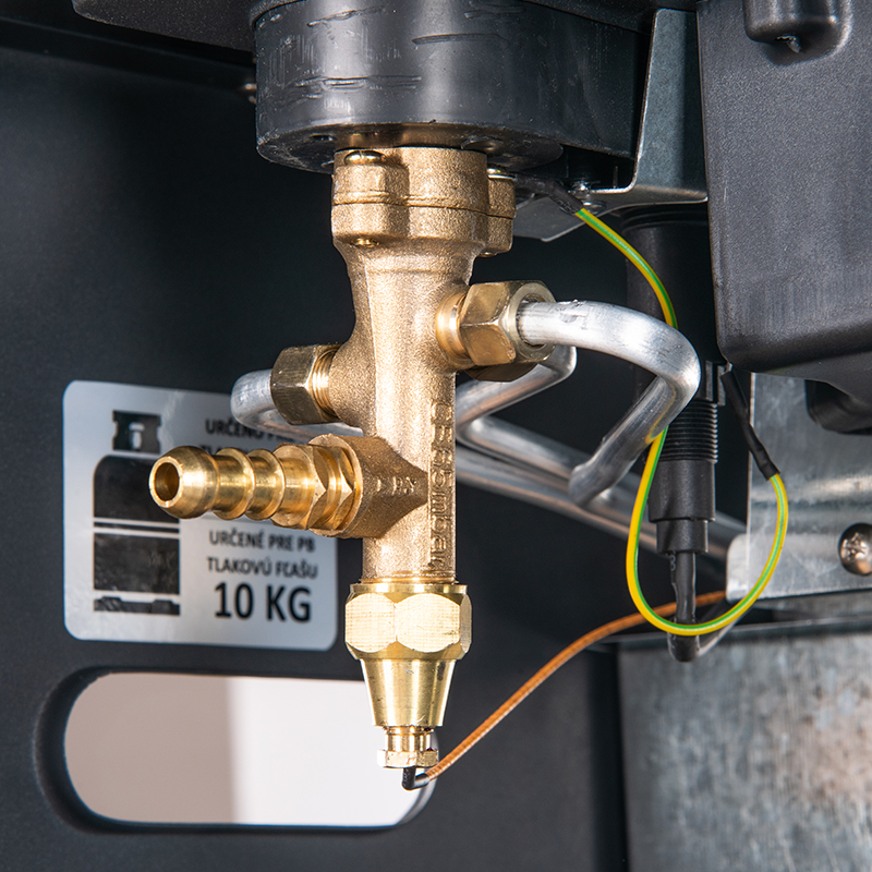 Soba demontata Floria ZLN8465, gaz GPL si electrica, aprindere piezo-electrica, Negru