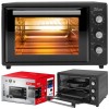 Cuptor electric Zilan ZLN8894 Negru, capacitate 35 litri, geam dublu, putere 1800 W