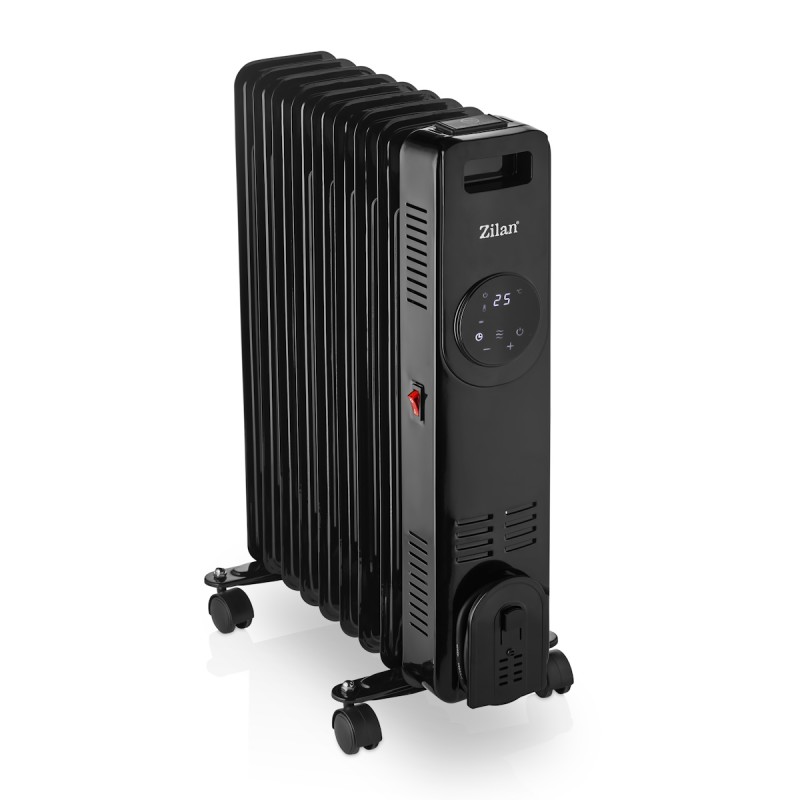 Calorifer Zilan ZLN8416 Negru cu 9 elementi, putere 2000W, indicator led