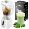 Blender FLORIA ZLN3081 ALB, Putere 300W, capacitate 1.5L, 3 viteze, Functie pulss, vas de plastic