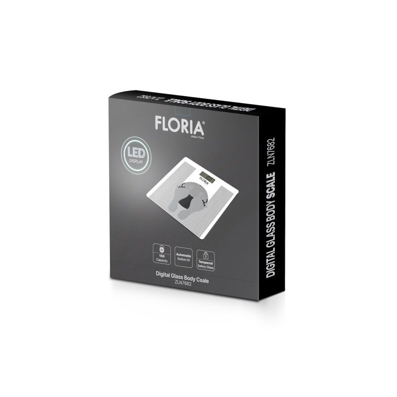 Cantar electric Floria ZLN7682 Gri, inchidere automata, capacitate 150 kg