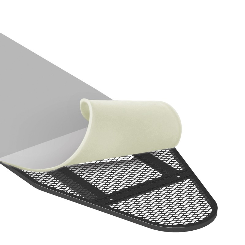 Mini masa de calcat Floria ZLN9778 Gri, suport pentru fier de calcat, blat din plasa