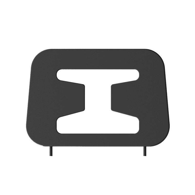 Mini masa de calcat Floria ZLN9778 Gri, suport pentru fier de calcat, blat din plasa