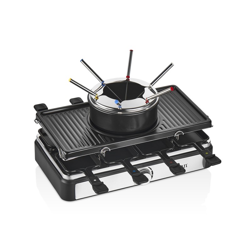 Gratar electric cu fondue Zilan ZLN8856, raclette, putere 1400 W, indicator luminos