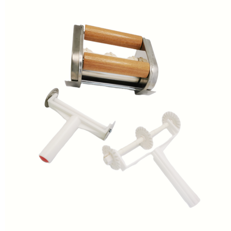 Accesoriu de facut ravioli Zilan ZLN9488 pentru aparat de facut paste, doua role din lemn