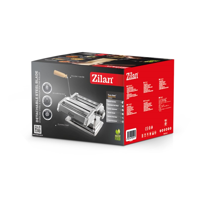Aparat pentru facut paste Zilan ZLN9471, forma detasabila, corp din inox