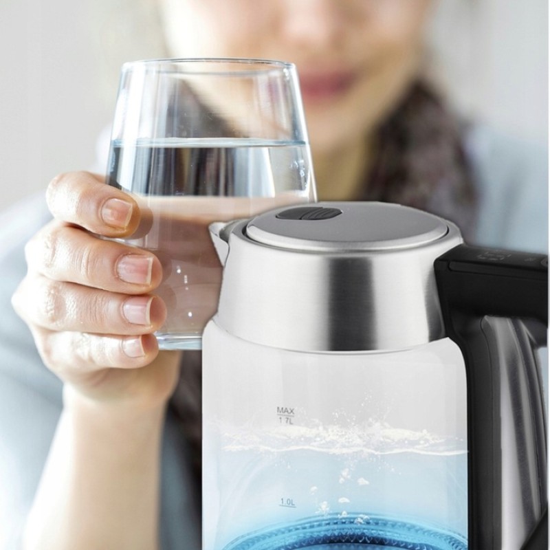 Fierbator de apa Zilan ZLN8955, transparent, putere 2200 W, capacitate 1.7 litri