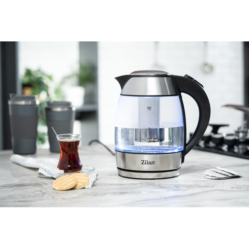 Fierbator de apa Zilan ZLN8948 cu filtru pentru ceai, capacitate 1.8 litrii, putere 2200W